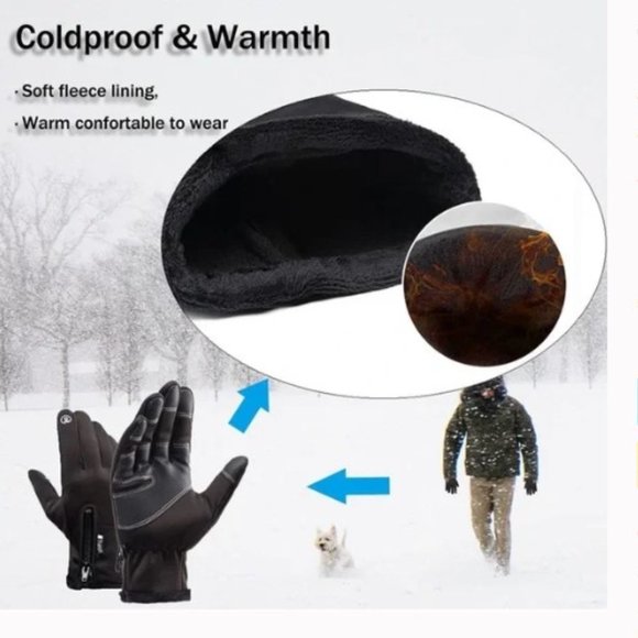 NEW! 4 Pair - Theyanchi Warm Cycling Touchscreen Waterproof Thermal Snow Gloves - Picture 3 of 7